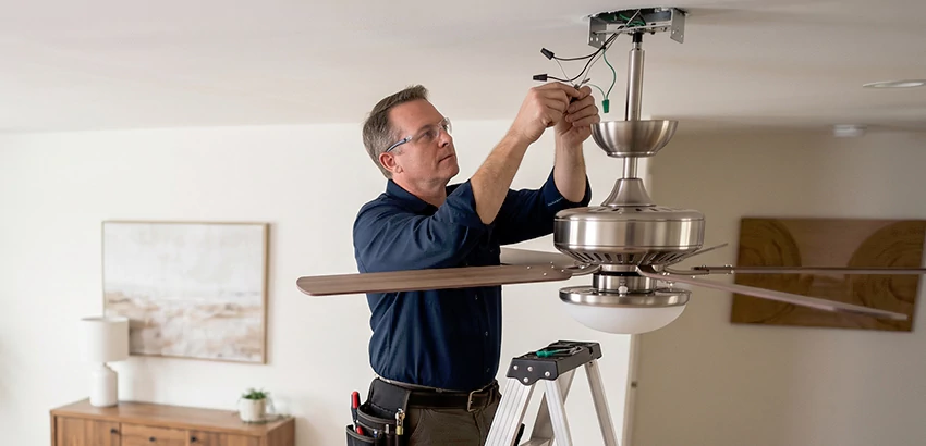 Ceiling Fan Light and Switch Repair in Opelika